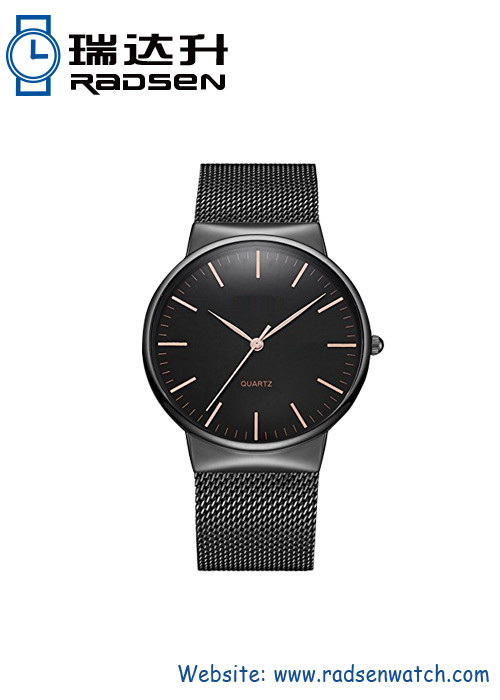 Stainless Steel Mesh Strap Watch Women