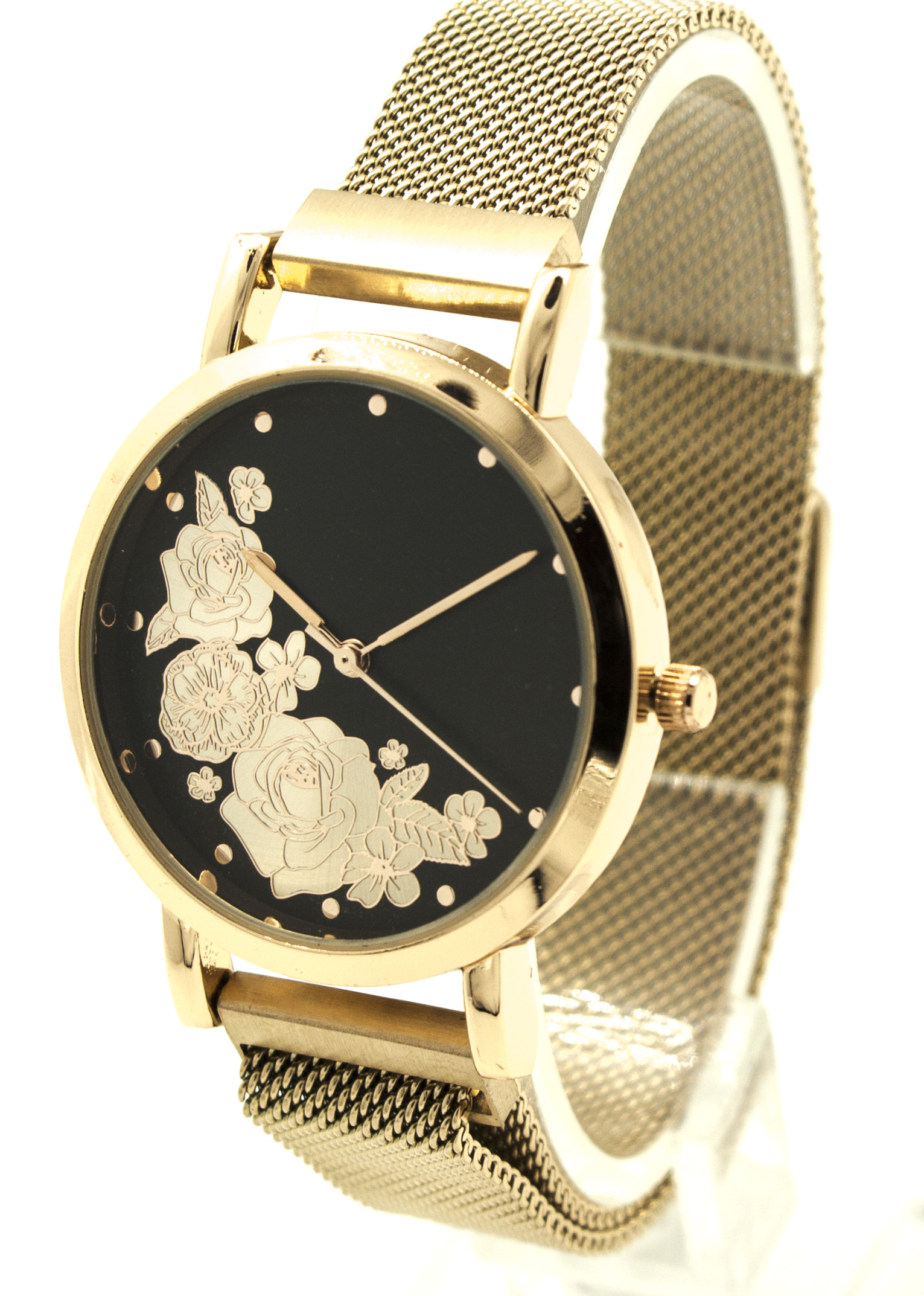 New Women Mesh Band Watch With UP Face