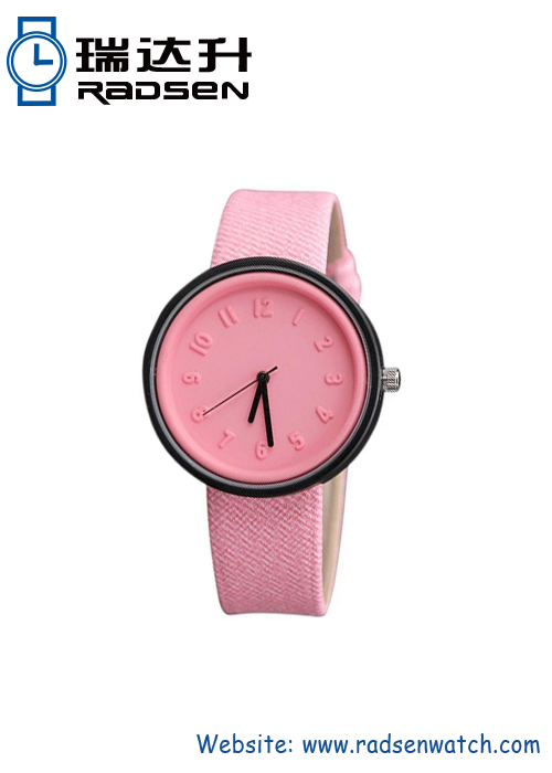 Girl Watches With Embossed Index Numbers