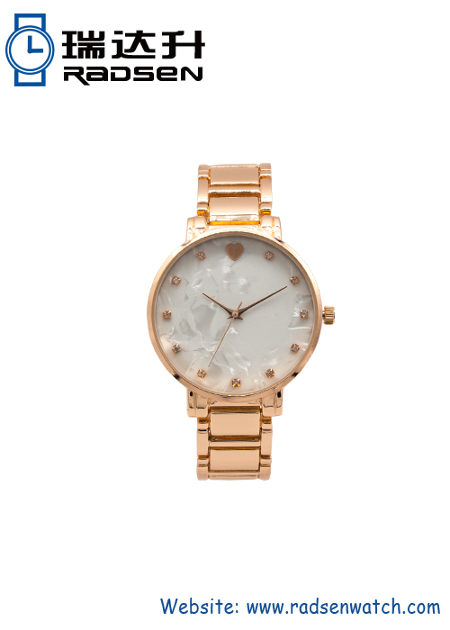 Women Metal Analog Quartz Watches With Gold Tone And Silver Tone And Rose Gold Tone