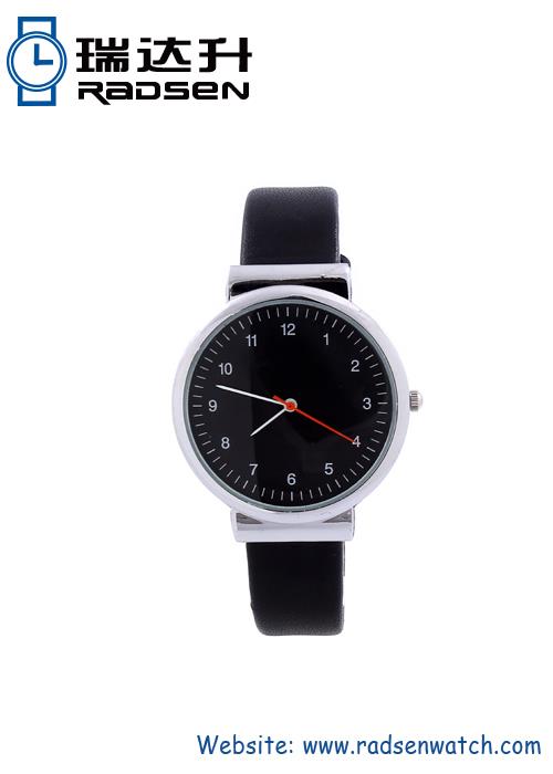 Fashion Ladies Silver Watch Leather Strap For Women