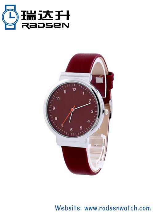 Fashion Ladies Silver Watch Leather Strap For Women