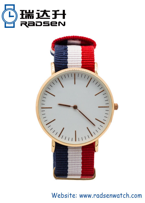 Online Fashion Lady Wrist Watches with Nylon Strap