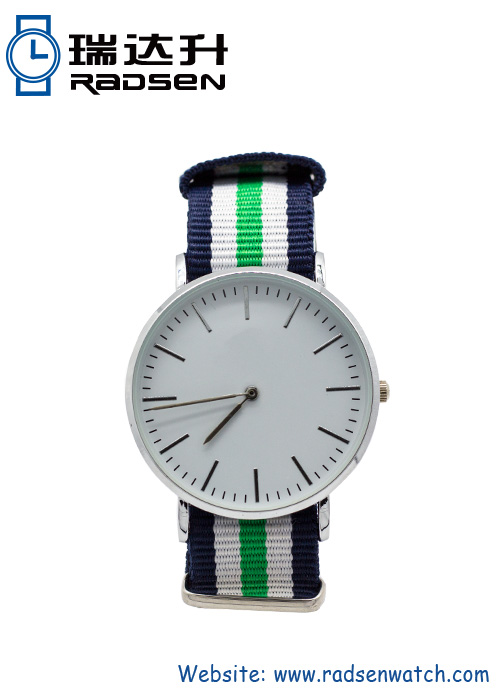 Online Fashion Lady Wrist Watches with Nylon Strap