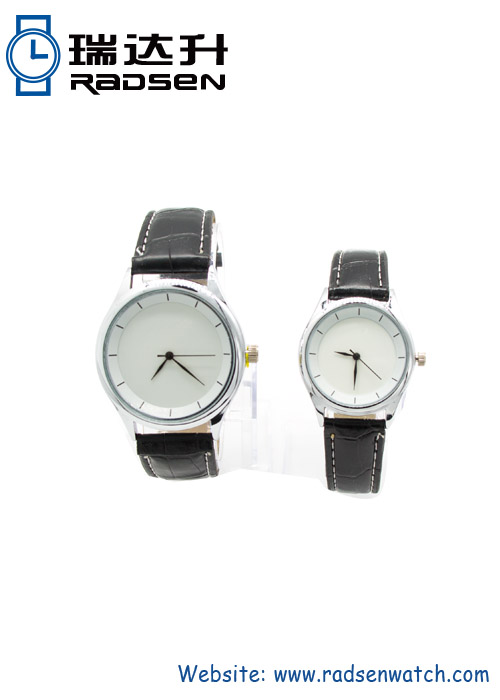 Couple Leather Wrist Watches for Men Women Lovers
