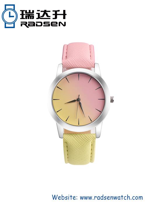 Two Color Band Cheap Watch For Unisex