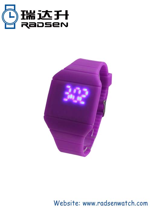 Reloj de luz azul LED