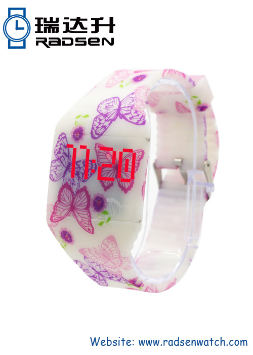 Online Cool LED Watches with Water Transfer Printing Patterns