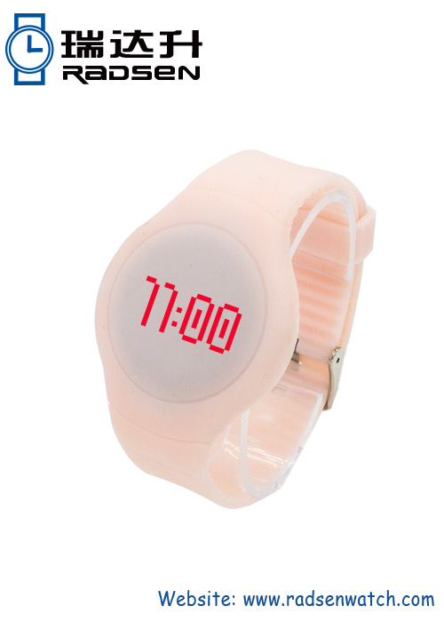 Wholesale LED Rubber Touch Wristband Watches Round Face