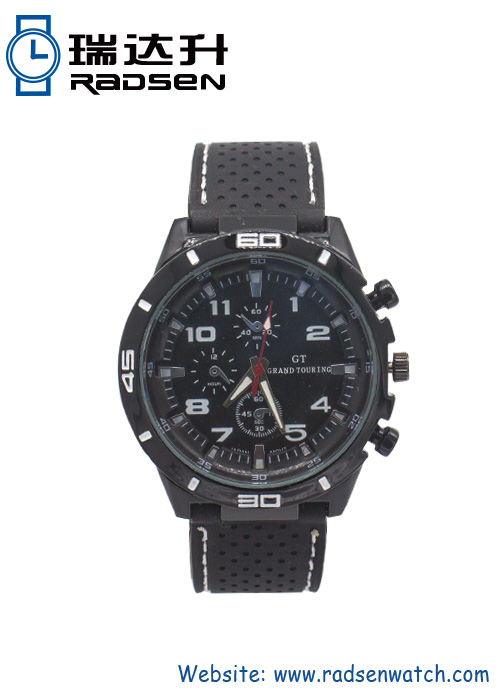 Best Sport Silicone Watches for Men Racing Style in Black Color