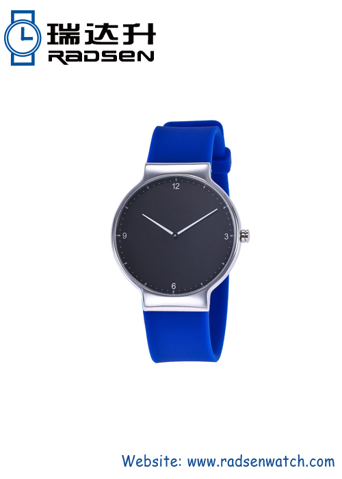 Quick Release Silicone Band Reloj de moda