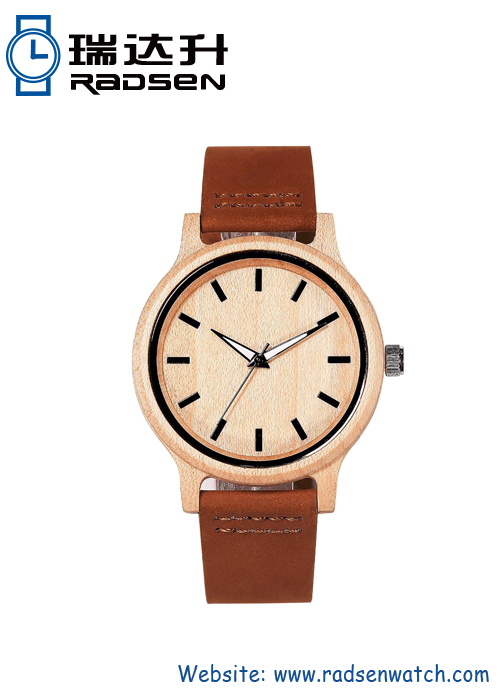 Leather Strap Wooden Watches