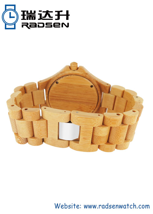 Natural Bamboo Watches with Wood Dial For Men with Bamboo Strap