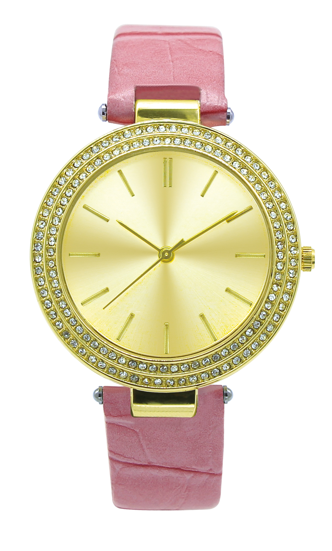 double row crystals women watches