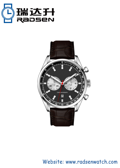 Chronograph face watches with date for men